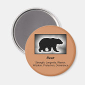 トーテム動物霊的意味を持つ マグネット (正面/裏面)