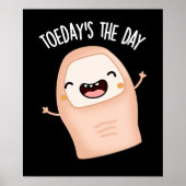 トーデイの日トープンおもしろいダークBG ポスター (正面)
