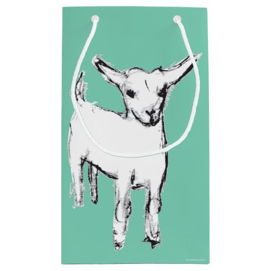 トートあなたのヤギのギフトバッグ スモールペーパーバッグ (裏面)