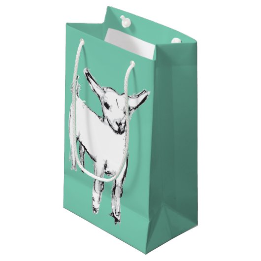 トートあなたのヤギのギフトバッグ スモールペーパーバッグ (正面アングル)
