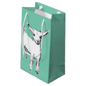 トートあなたのヤギのギフトバッグ スモールペーパーバッグ (裏面アングル)