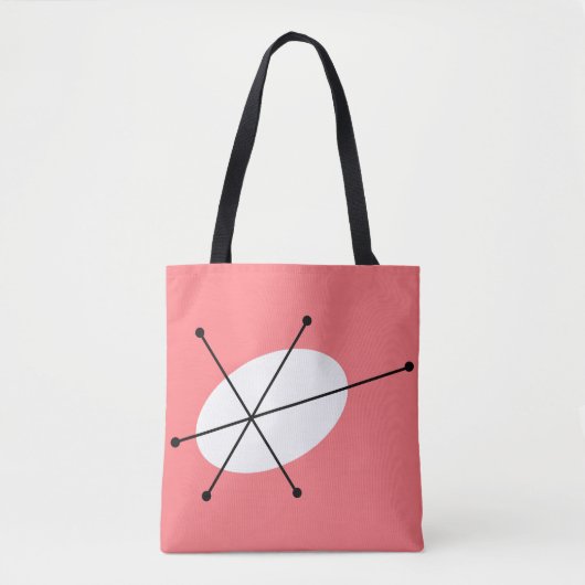 トートの上に輝くピンク トートバッグ (正面)