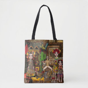 トートの芸術のバッグ-インスパイアメキシコFrida トートバッグ