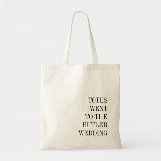 トートは次のページに結婚移動 |結婚式の引き出物トートバッグ トートバッグ (正面)