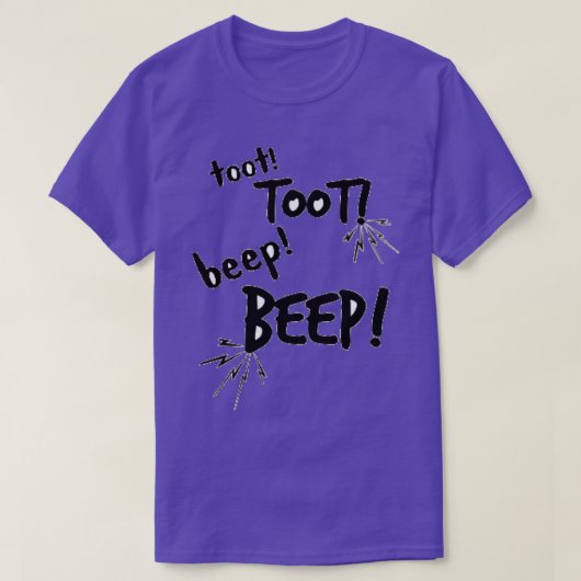トートゥートビープ音 Tシャツ (デザイン正面)