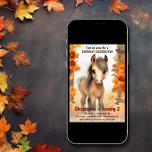 トートオンオーバーキュート秋の馬秋誕生日 招待状