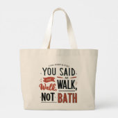 トートドッグの姿勢 ラージトートバッグ (裏面)