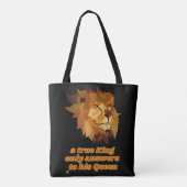 トートバおもしろいッグ「真の王様…」 トートバッグ (裏面)