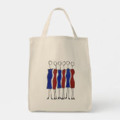 トートバッお洒落グ（手描き） トートバッグ (裏面)