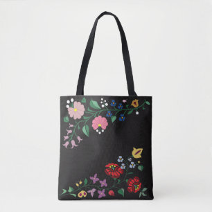 トートバックの伝統的なハンガリーの花 トートバッグ