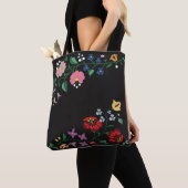 トートバックの伝統的なハンガリーの花 トートバッグ (クローズアップ)