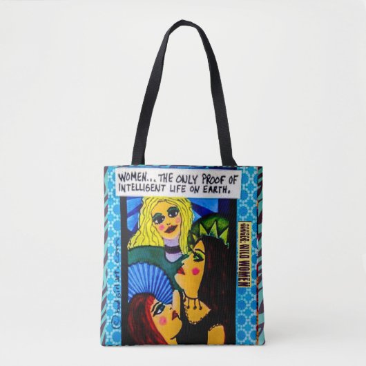 トートバックの女性…知性があるなリチウムの唯一の証拠 トートバッグ (正面)