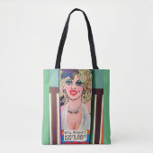 トートバックの行儀が良い女性はまれに歴史を作りません トートバッグ (正面)