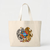 トートバックアルメニアの紋章付き外衣 ラージトートバッグ (正面)