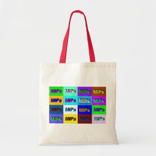 トートバック数々のなmipsのロゴの トートバッグ (正面)