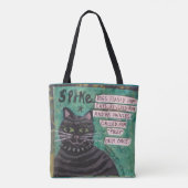 トートバック。 1つの側面の犬および猫他方では。 トートバッグ (裏面)