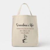 トートバッグおばあちゃんの生活：どこで毎日… トートバッグ (裏面)