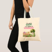 トートバッグで庭を植える明日信じの予定 トートバッグ (正面(商品))