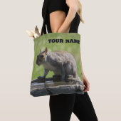 トートバッグという名前の喉の渇いたリス トートバッグ (クローズアップ)