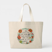 トートバッグとフローラII ラージトートバッグ (裏面)