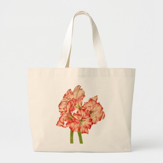 トートバッグにキャンディーケーンリリー ラージトートバッグ (正面)