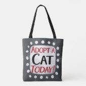 トートバッグに猫を入れる トートバッグ (裏面)