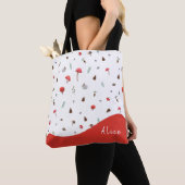 トートバッグのパーソナライズされた上のキノコ トートバッグ (クローズアップ)