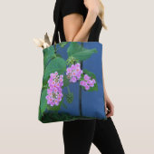 トートバッグのピンクのランタナの野生の花 トートバッグ (クローズアップ)