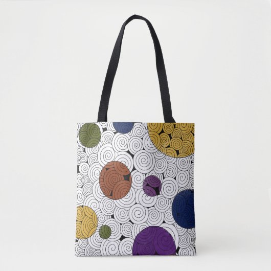 トートバッグの上で渦巻く トートバッグ (正面)