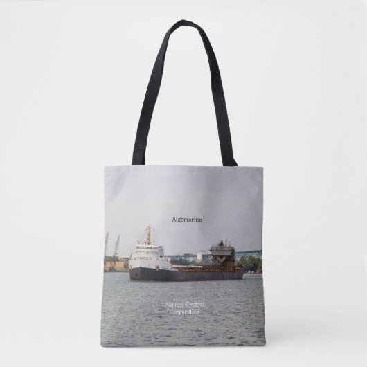 トートバッグの上にアルゴマリン トートバッグ (正面)