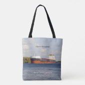 トートバッグの上にAlgoma Strongfield トートバッグ (裏面)