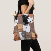 トートバッグの中の猫たち トートバッグ (クローズアップ)