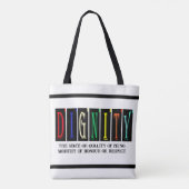 トートバッグの尊厳州または品質 トートバッグ (裏面)
