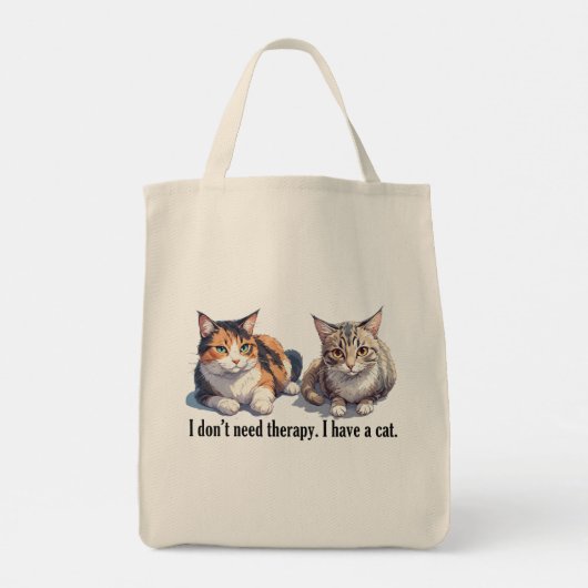 トートバッグは猫のほうが可愛い トートバッグ (裏面)