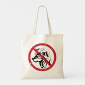 トートバッグを許可された犬なし トートバッグ (裏面)