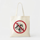 トートバッグを許可された犬なし トートバッグ (正面)