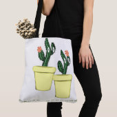 トートバッグカボスイエローポットフローラ トートバッグ (クローズアップ)