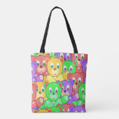トートバッグカラフルテディベア トートバッグ (裏面)