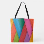 トートバッグカラフル三角形 トートバッグ (正面)
