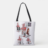 トートバッグサロン爪、 ネイルスパ トートバッグ (裏面)