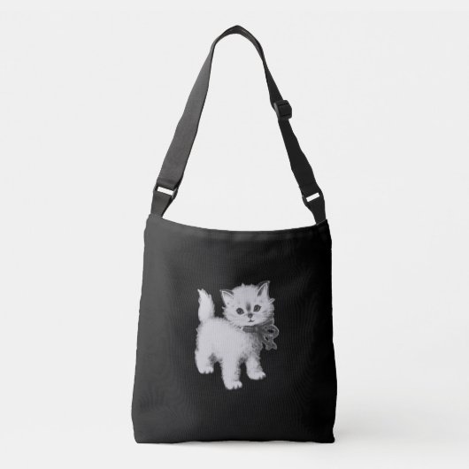 トートバッグショッピングタイムアート及びデザイン クロスボディバッグ (正面)