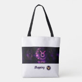 トートバッグタウラスショッピングパーソナライズ トートバッグ (裏面)