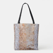 トートバッグパーソナライズされたカントリーバーンウッドレーストリム トートバッグ (裏面)