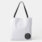 トートバッグブラック&ホワイトドット トートバッグ (裏面)