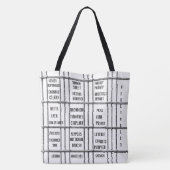 トートバッグブラック&ホワイト野菜 トートバッグ (裏面)