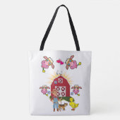 トートバッグホワイトカントリーファーム トートバッグ (正面)