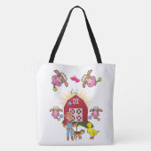 トートバッグホワイトカントリーファーム トートバッグ (裏面)