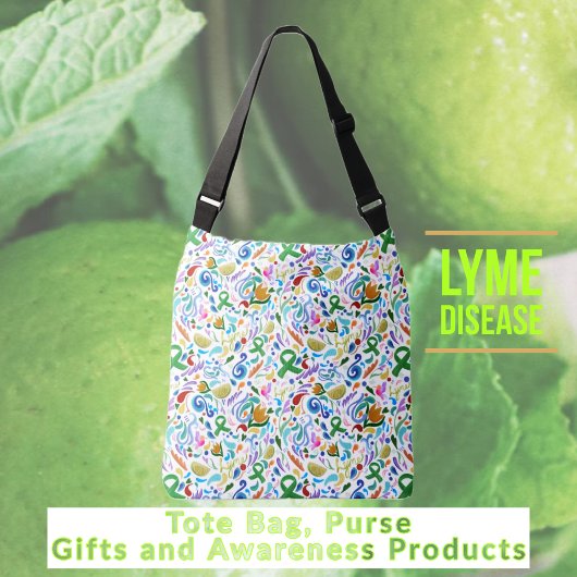 トートバッグライム病ギフト#lyme #bag クロスボディバッグ
