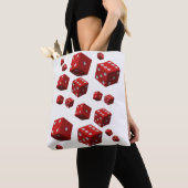 トートバッグレッドサイコロ トートバッグ (クローズアップ)
