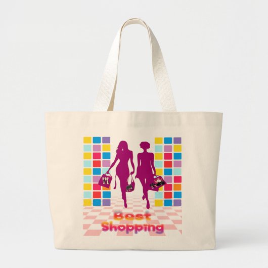トートバッグ最高のショッピング ラージトートバッグ (正面)